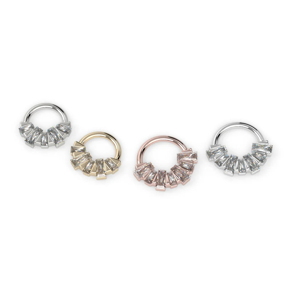 KIWI DIAMOND - MARBOT - 14KT SOLID GOLD - SEAM RING