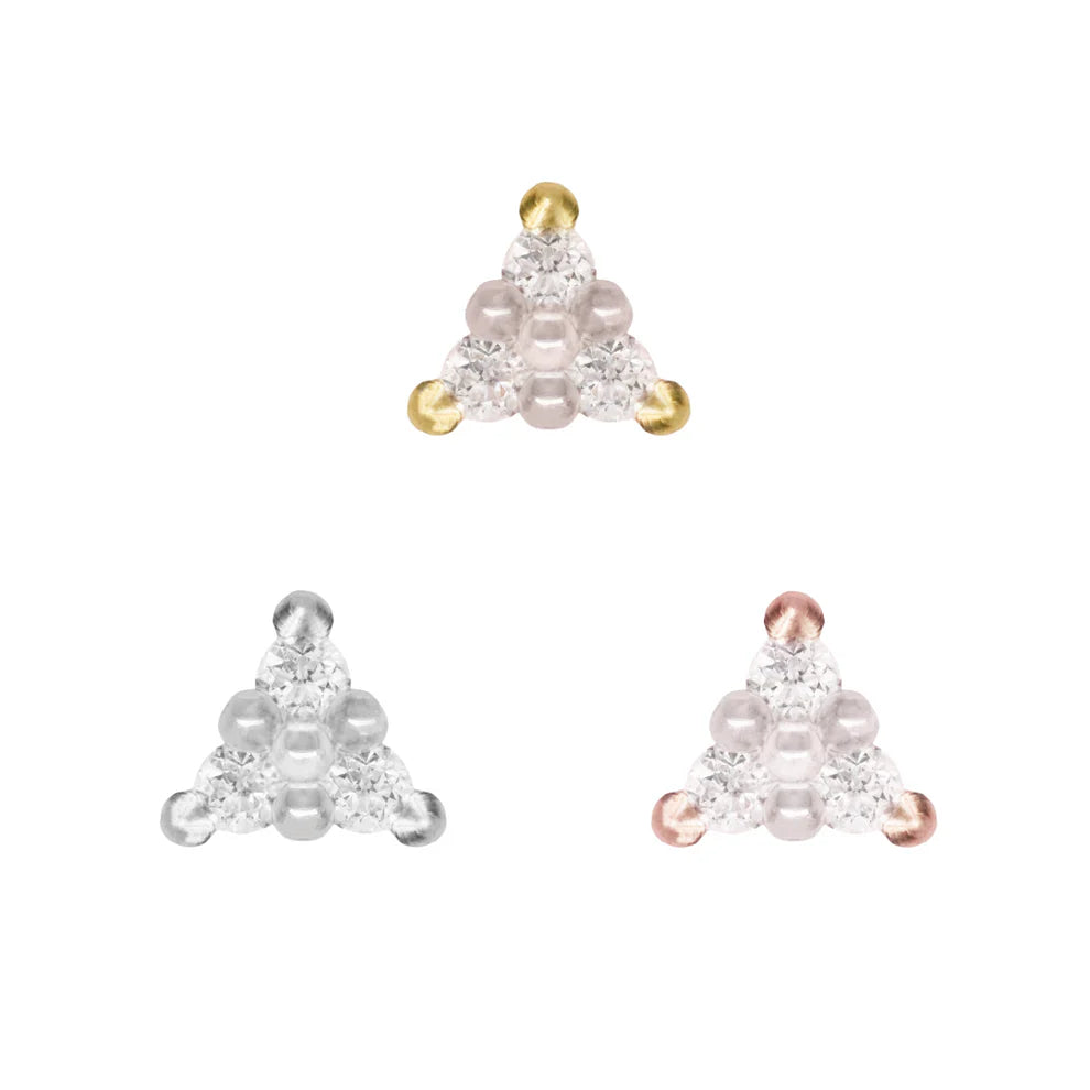 BUDDHA JEWELRY - VIBE - DIAMOND - 14KT SOLID GOLD - THREADLESS END