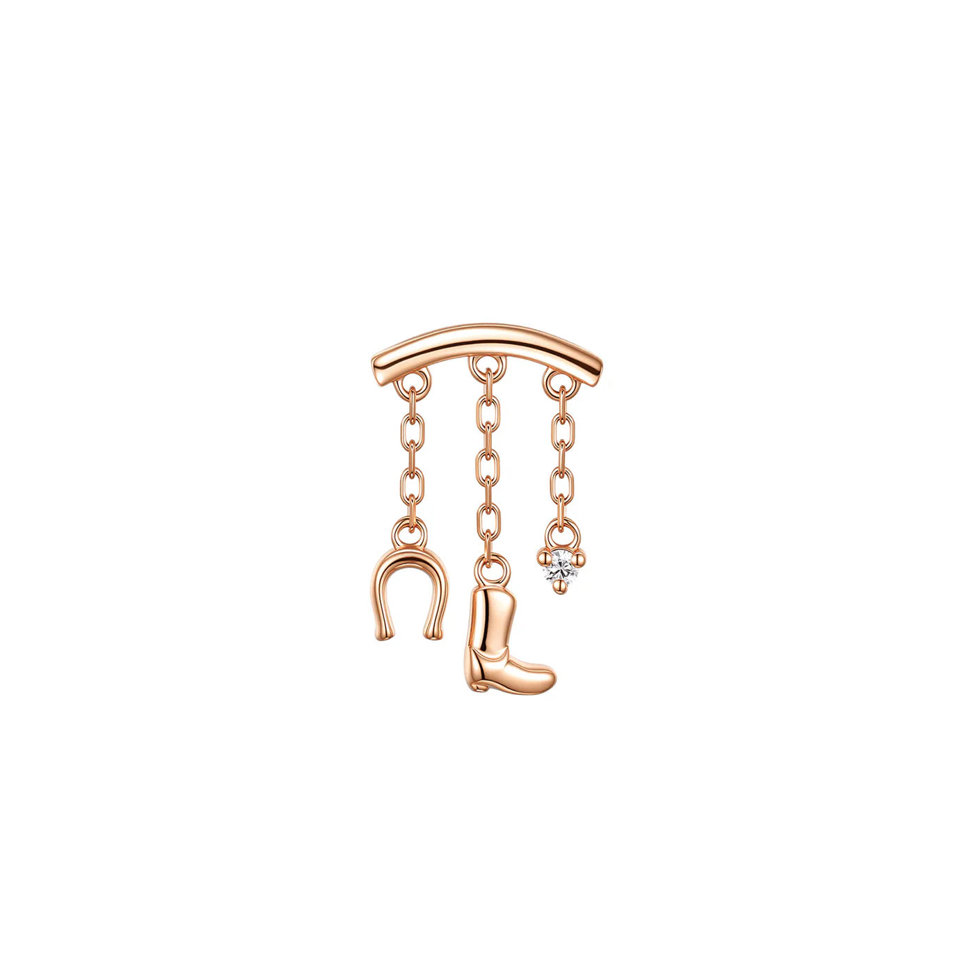 MODERN MOOD - BAR END - TOWNES - 14KT SOLID GOLD - HIDDEN HELIX - THREADLESS END