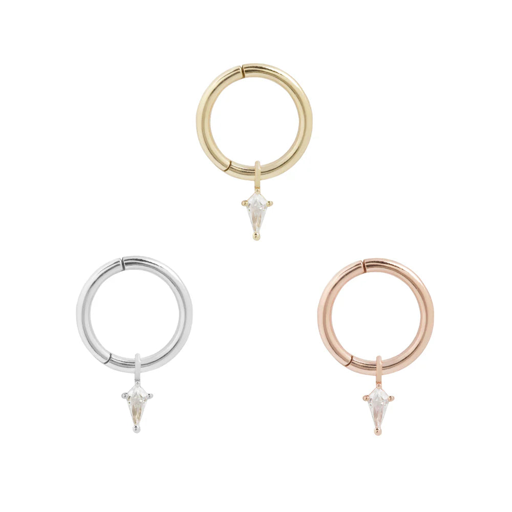 BUDDHA JEWELRY - MINI SOHO - CZ - PENDANT - 14KT SOLID GOLD - CHARM