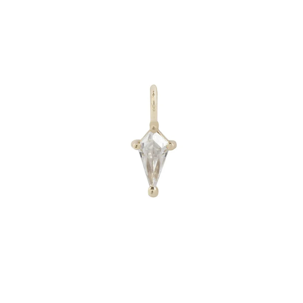 BUDDHA JEWELRY - MINI SOHO - CZ - PENDANT - 14KT SOLID GOLD - CHARM