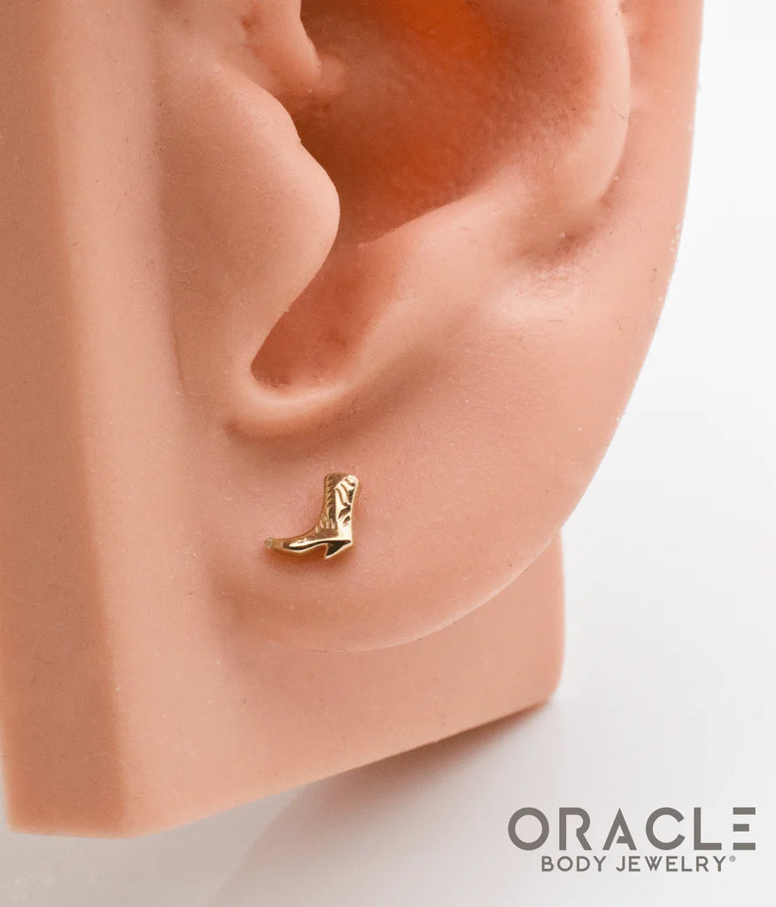 ORACLE BODY JEWELRY - TWO STEP - 14KT SOLID GOLD - THREADLESS END