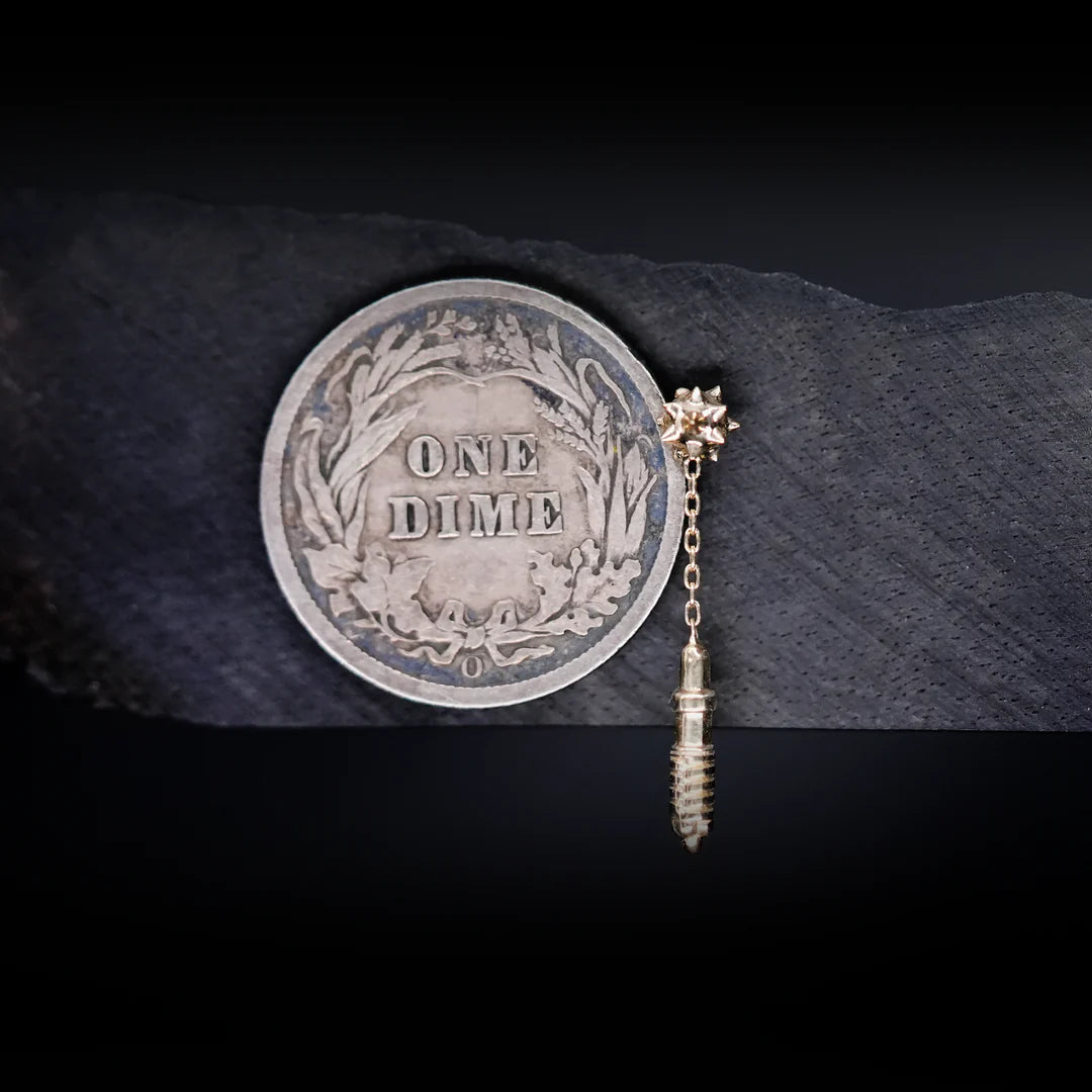 REGALIA - MICRO AGGRESSION - 14KT SOLID GOLD - THREADLESS END