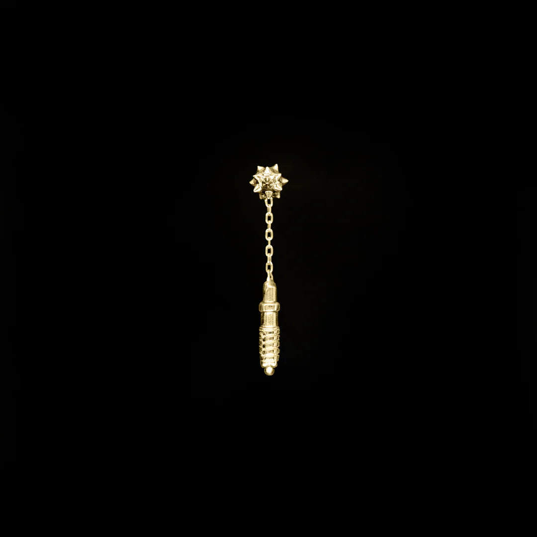 REGALIA - MICRO AGGRESSION - 14KT SOLID GOLD - THREADLESS END