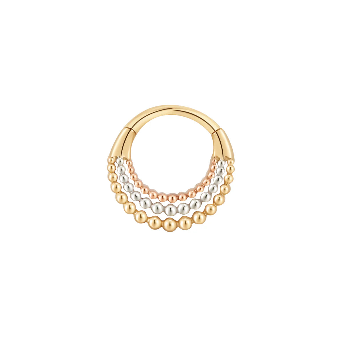 BUDDHA JEWELRY - FAME TRIO - 14KT SOLID GOLD - CLICKER