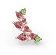 KIWI DIAMOND - SABINE SMALL END - 14KT SOLID GOLD -THREADED END