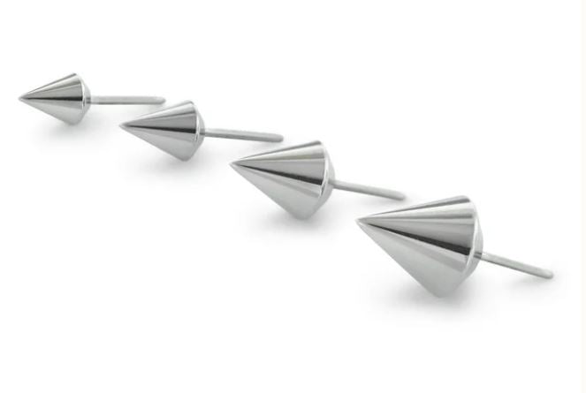 NEOMETAL - SPIKE 4MM (5/32") - 14G - TITANIUM - THREADLESS