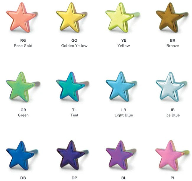 LEROI - FLAT BACK BEZEL END (14G 3mm) - TITANIUM - THREADED END