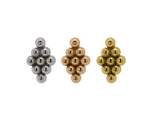 QUETZALLI JEWELRY - GITA - 14KT SOLID GOLD - THREADLESS END