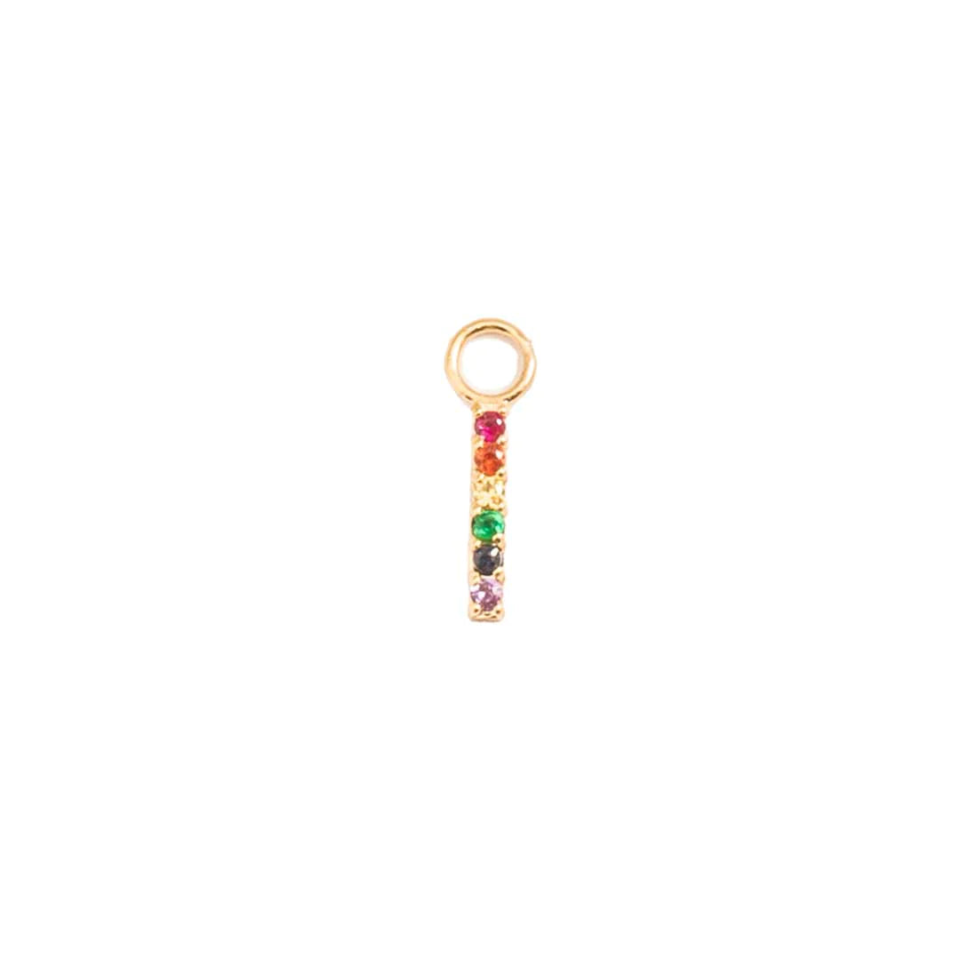 TAWAPA - RAIL - RAINBOW - 14KT SOLID GOLD - CHARM