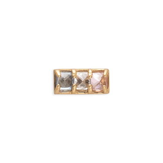 TAWAPA - SHADE - TRANS PRIDE - 14KT SOLID GOLD - THREADLESS END