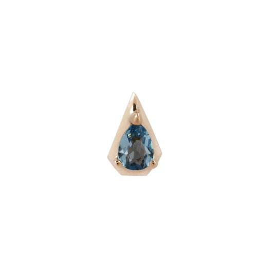 BUDDHA JEWELRY - ALAIA - LONDON BLUE TOPAZ THREADLESS END