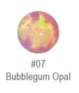 NEOMETAL - MnM - Cabochon - BUBBLE GUM OPAL - TITANIUM - THREADED END