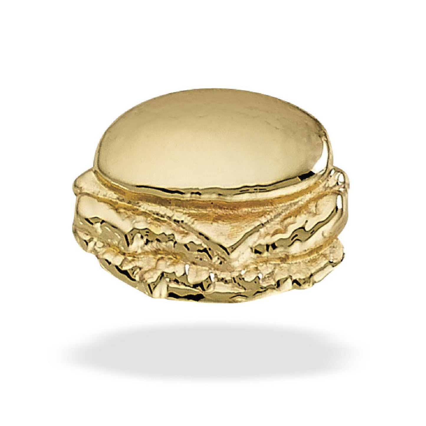 Body Gems - BURGER - 14kt Solid Gold - Threadless End