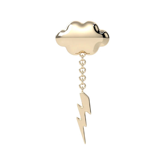 KIWI DIAMOND - CUMULUS 9 END - 14KT SOLID GOLD - THREADLESS END