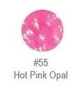 NeoMetal - BEZEL SET CABOCHON - HOT PINK OPAL - Titanium - Gem 2mm, 2.5mm, 3mm, 4mm, 5mm