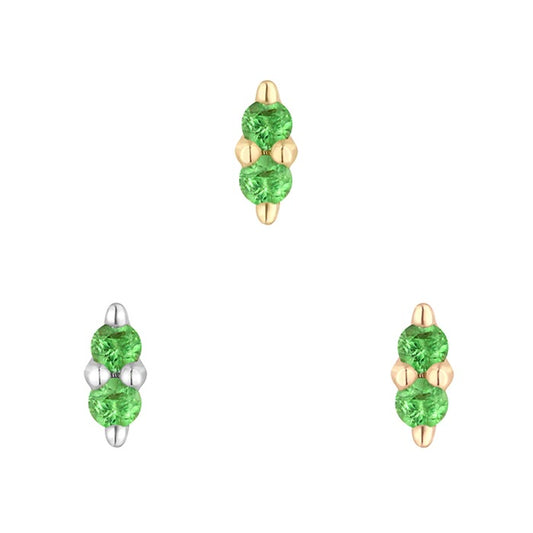 BUDDHA JEWELRY - MISHKA 2 - TSAVORITE GARNET - 14KT SOLID GOLD