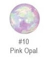 NEOMETAL - SPHERE - PINK OPAL - IMPLANT GRADE TITANIUM - THREADLESS END