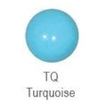 NEOMETAL - MnM - CABOCHON - TURQUOISE - TITANIUM - THREADED END