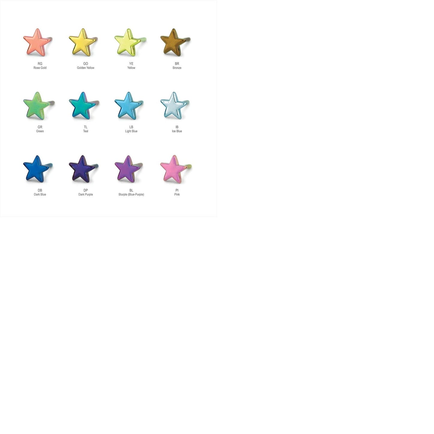 NeoMetal - TRINITY - OCEAN GRAY CZ - Titanium - Gem 1.5mm, or 2mm - THREADLESS END