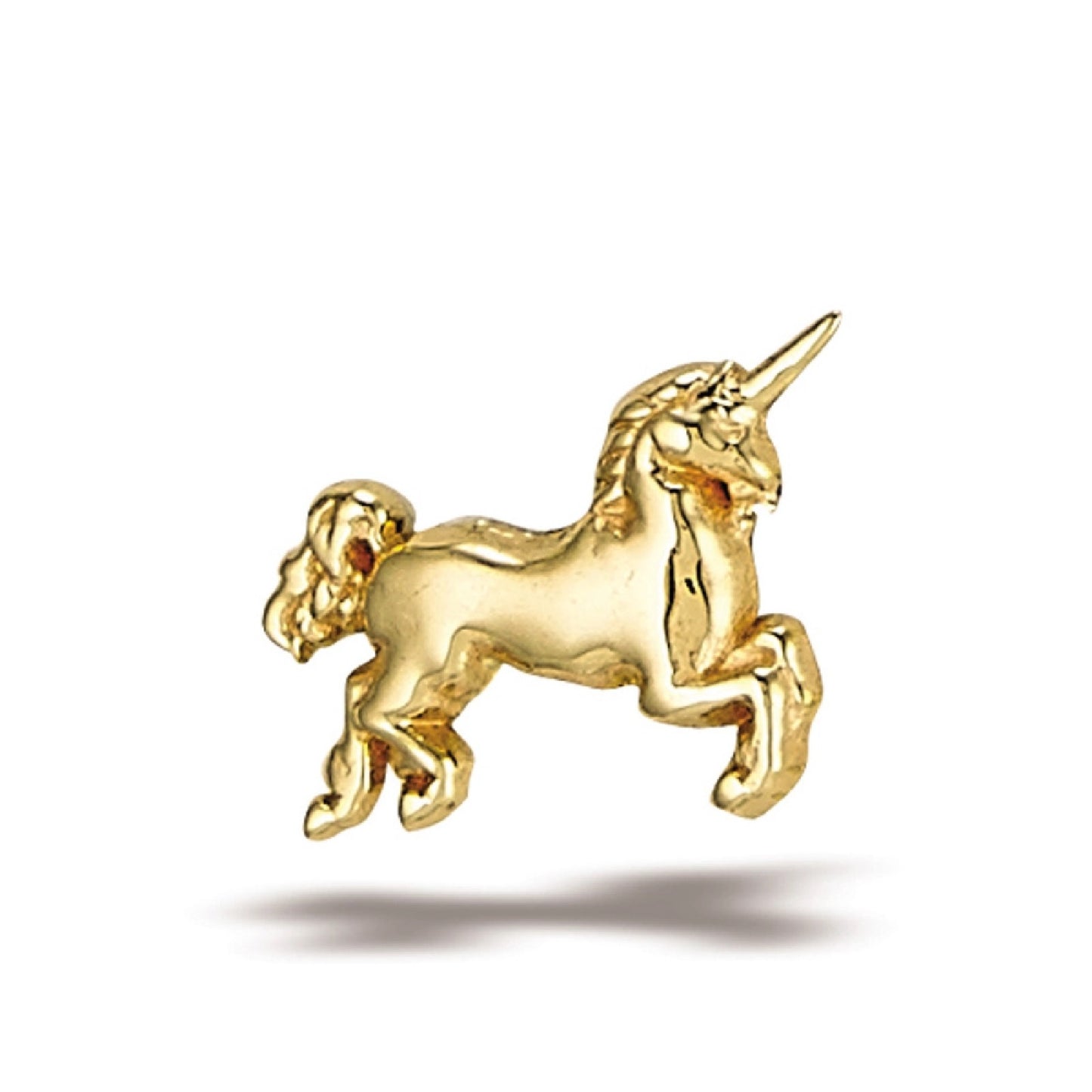 Body Gems - UNICORN - 14kt Solid Gold - Threadless End