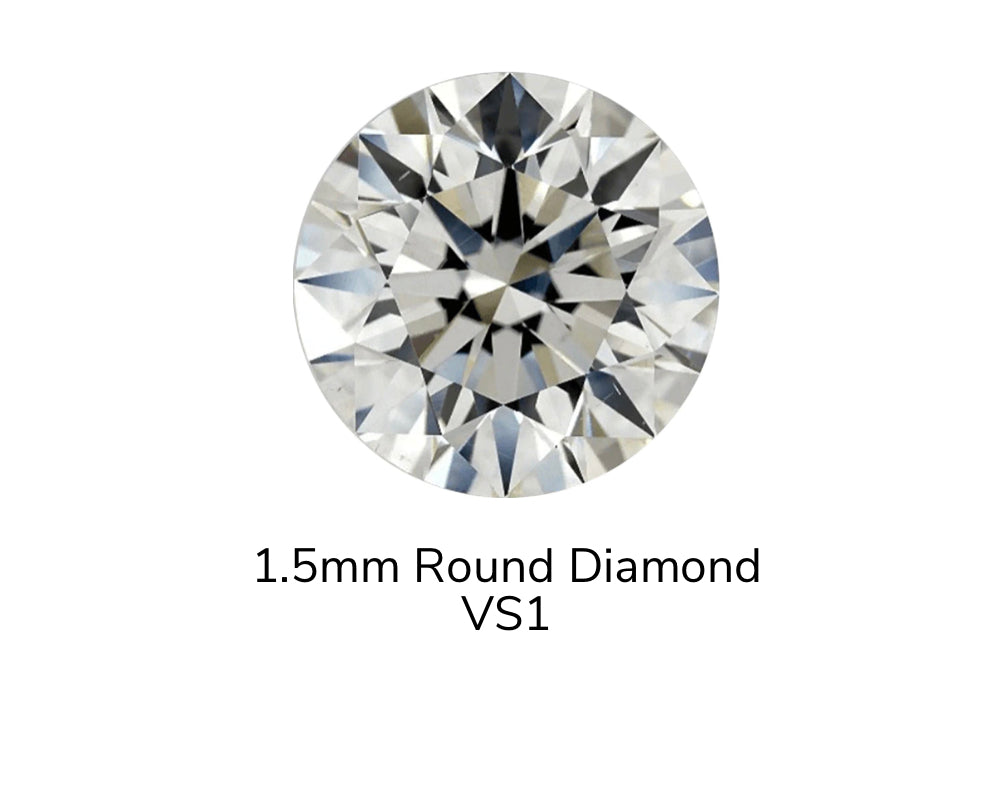 KIWI DIAMOND - TRINITY END - FACETED GEM - 14KT SOLID GOLD - THREADLESS END
