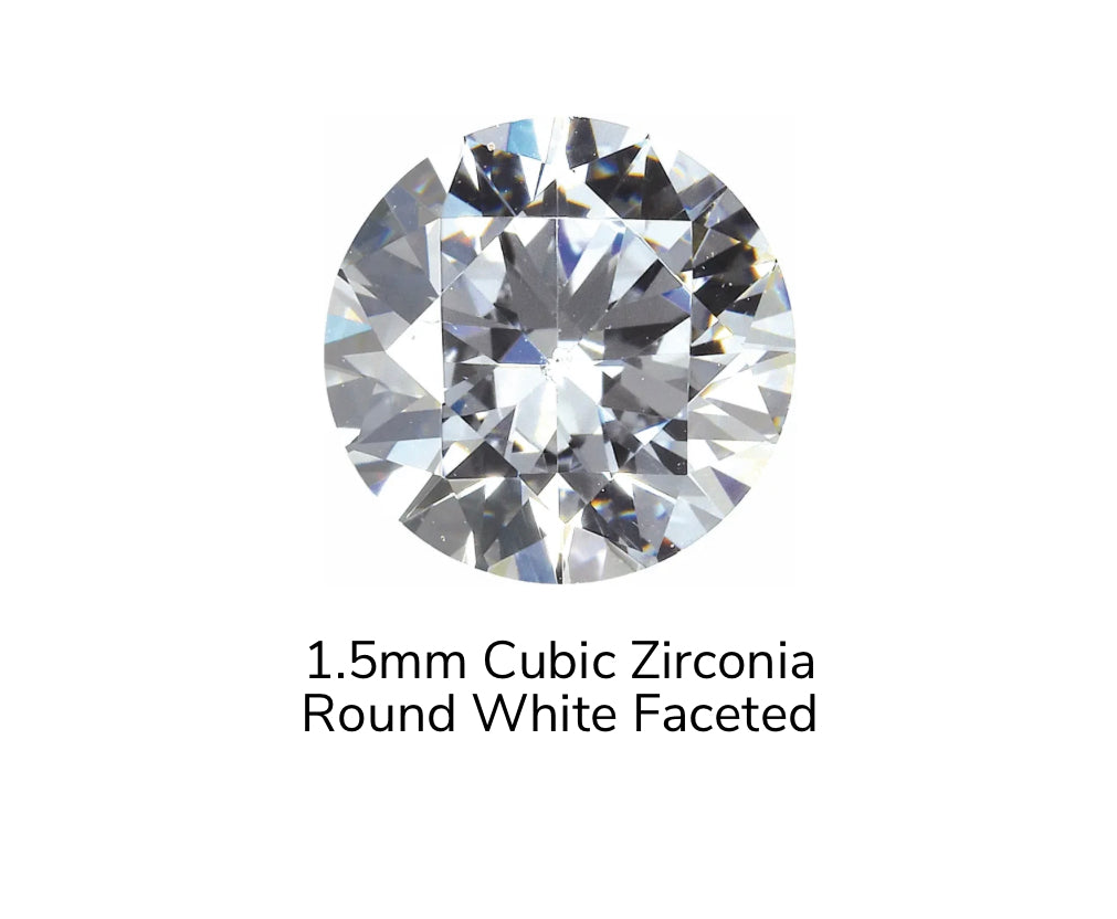 KIWI DIAMOND - TRINITY END - FACETED GEM - 14KT SOLID GOLD - THREADLESS END