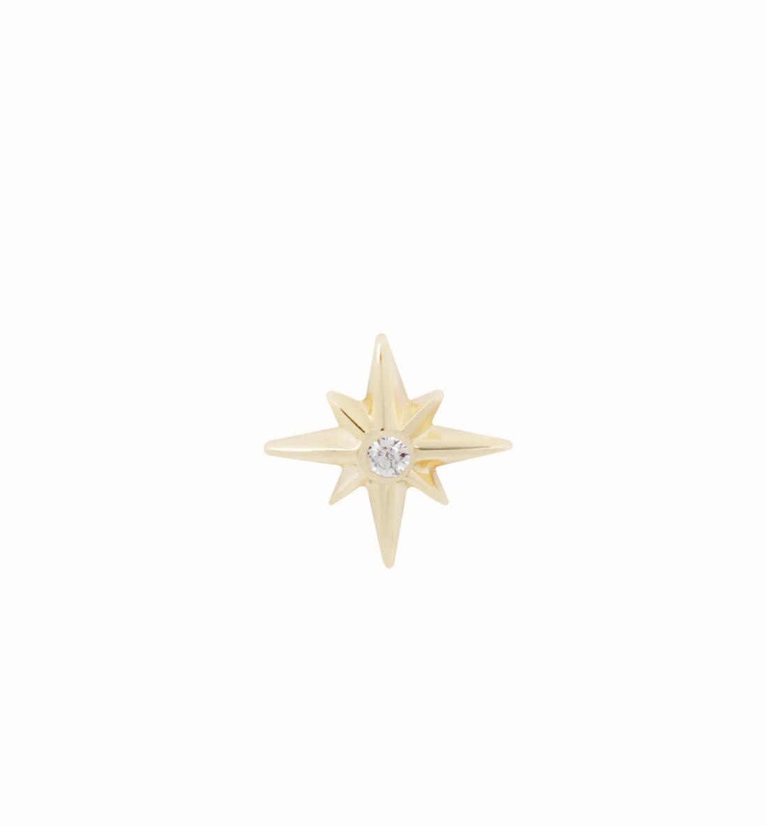 MAYA JEWELRY - SPARKLIER MOTION - CZ - 14KT SOLID GOLD - THREADLESS