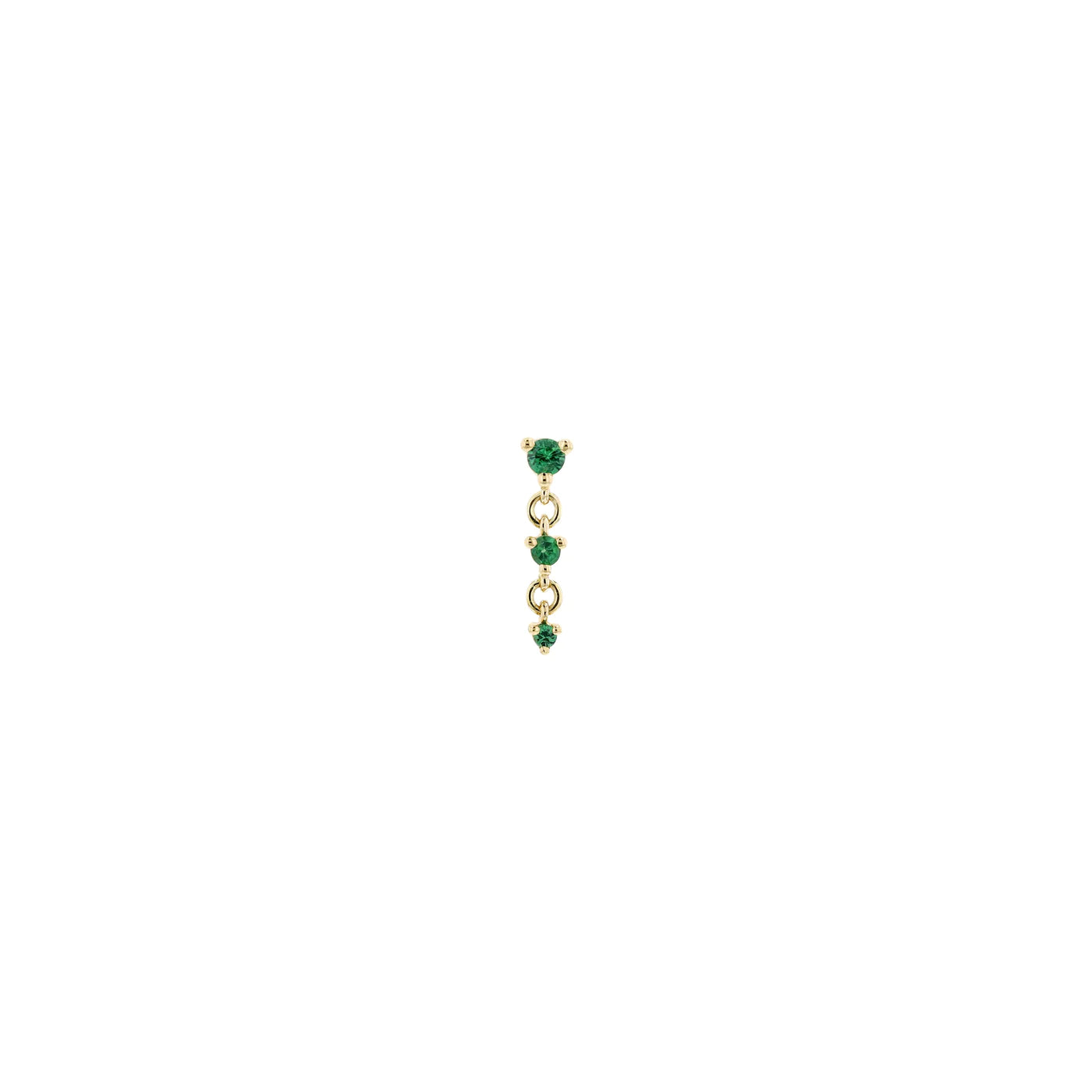 MODERN MOOD - CASCADE 3 - FACETED GEMSTONE - 14KT SOLID GOLD - THREADLESS END