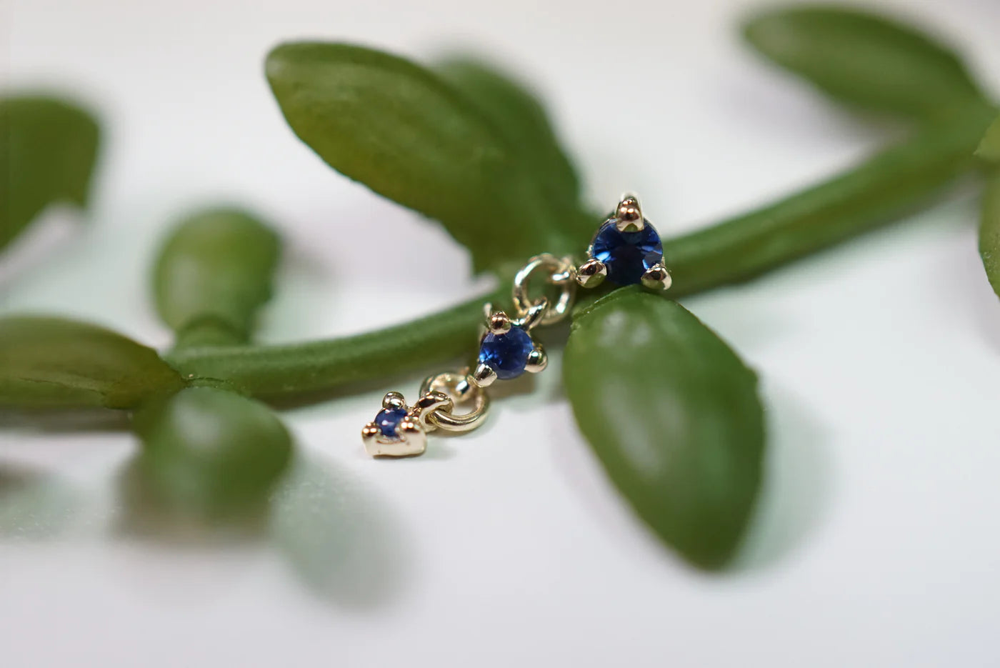 MODERN MOOD - CASCADE 3 - FACETED GEMSTONE - 14KT SOLID GOLD - THREADLESS END