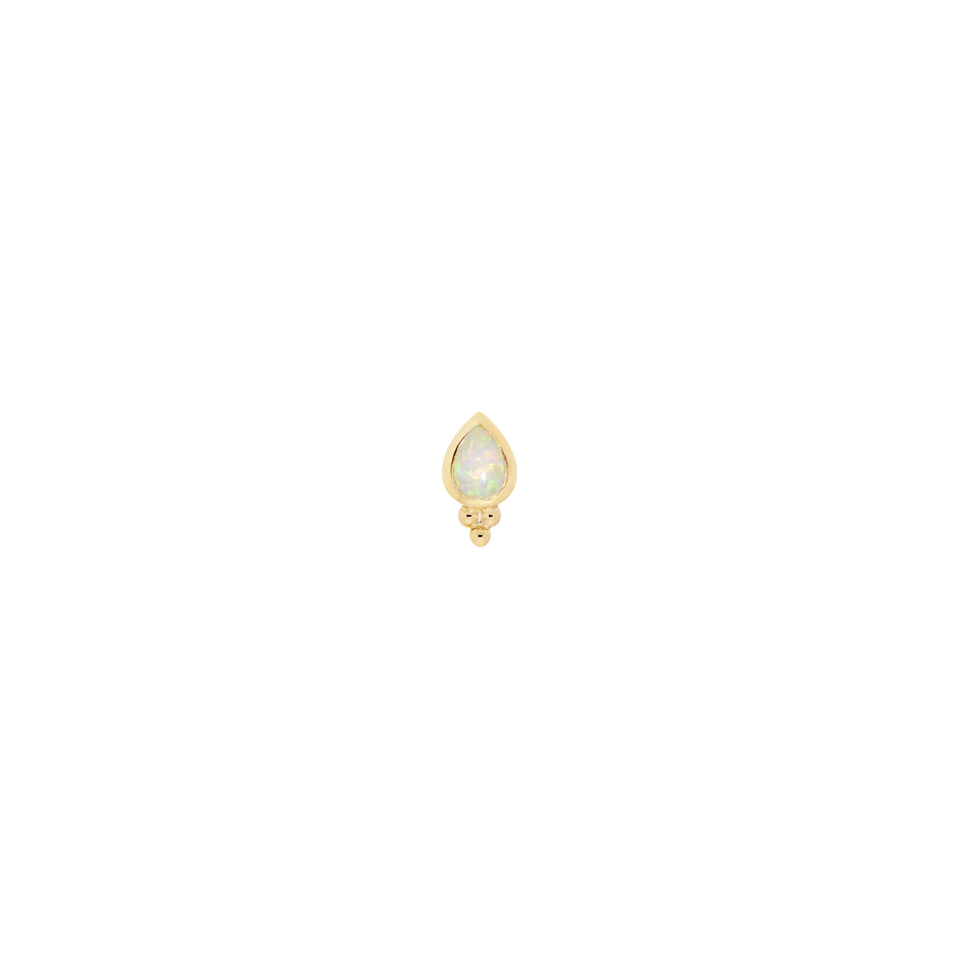 MODERN MOOD - LEX PEAR - 14KT SOLID GOLD - THREADLESS END