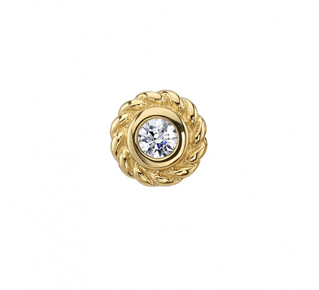 BVLA - BRAIDED RAINE MINI (CHOCTAW) - 14KT SOLID GOLD - THREADLESS END