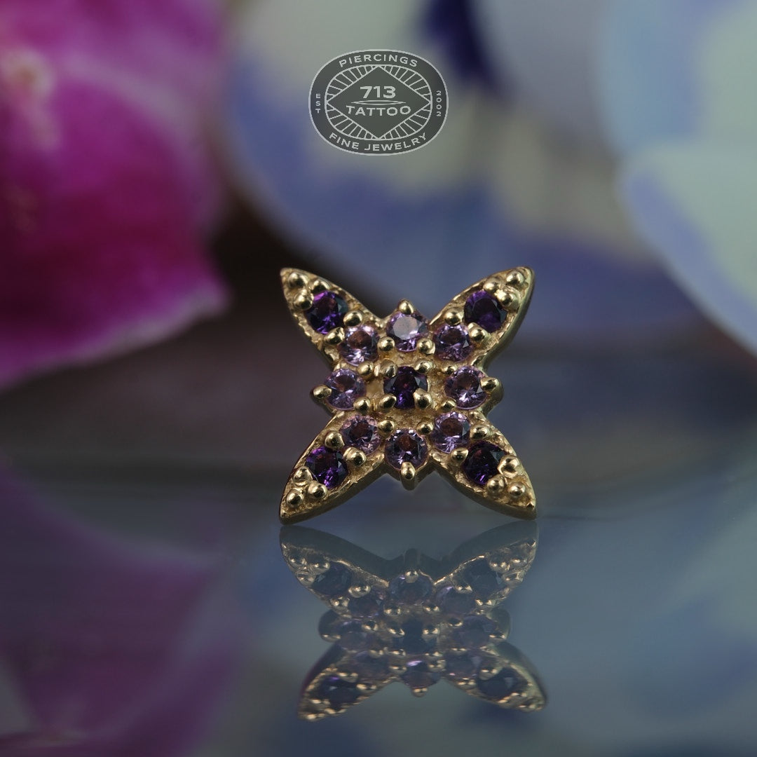 BVLA - NIKI STAR - 14KT SOLID GOLD - THREADED END