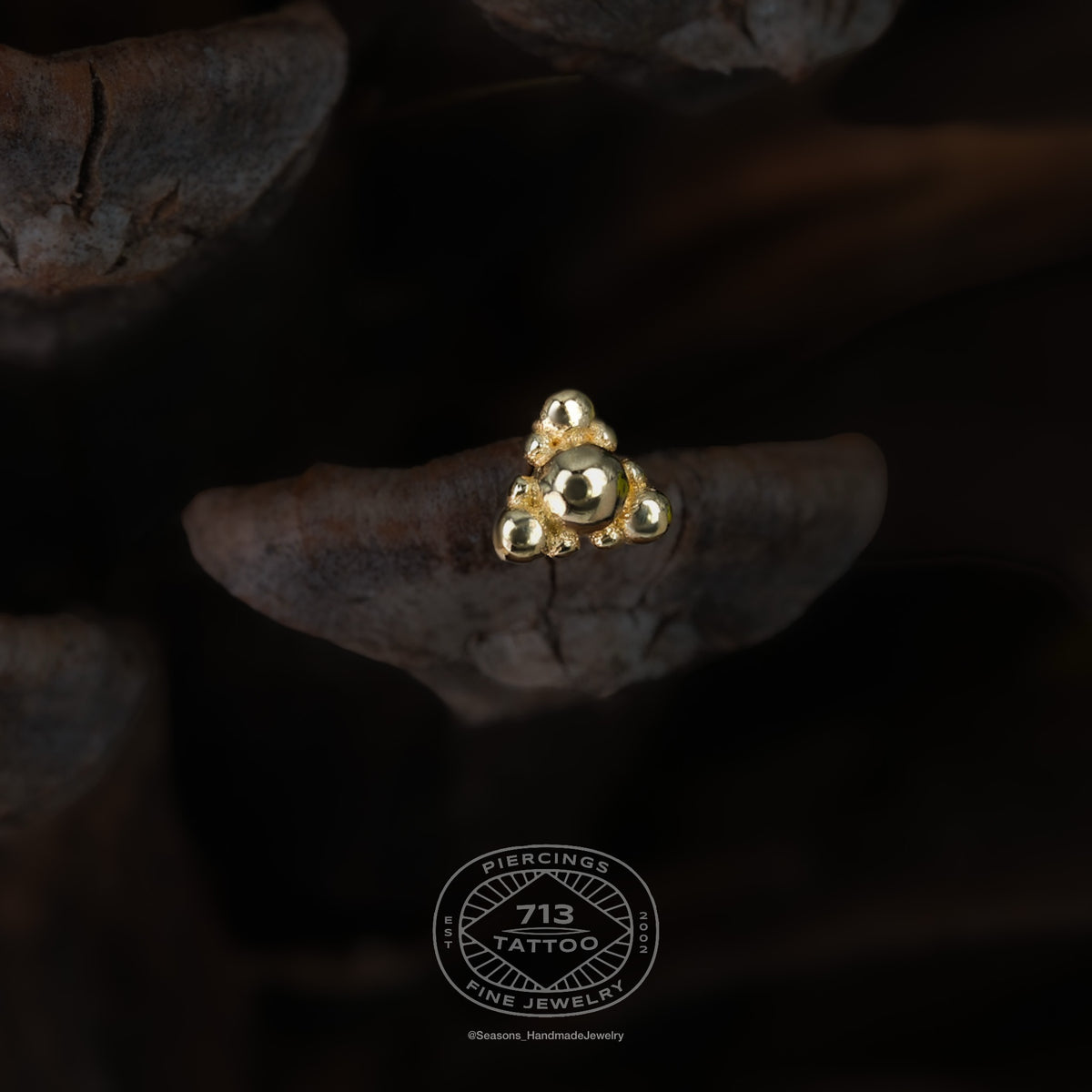 SEASONS HANDMADE - HADEA - 14KT SOLID GOLD - THREADLESS END