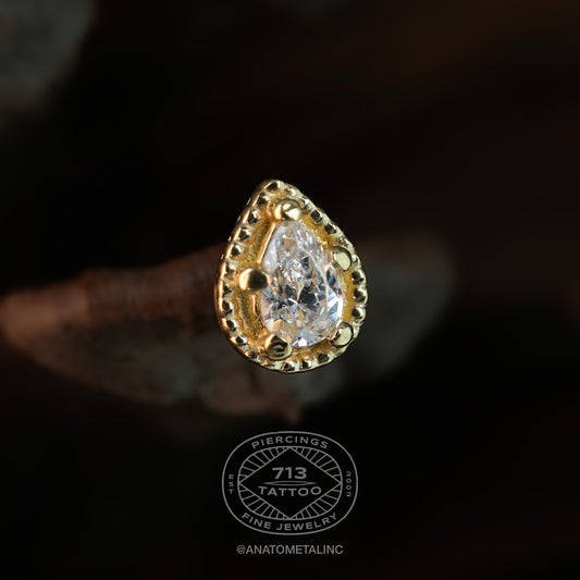 ANATOMETAL - SONOMA - 18KT SOLID GOLD - THREADLESS ENDS