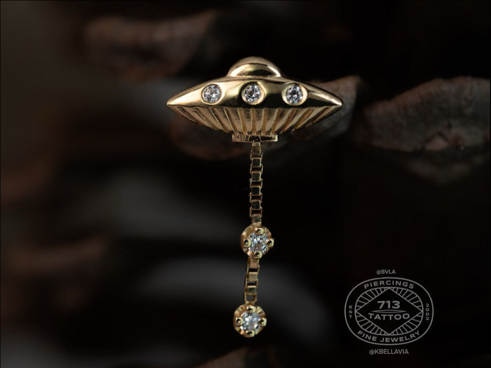 BVLA - CLOSE ENCOUNTER - 14KT SOLID GOLD - THREADED END