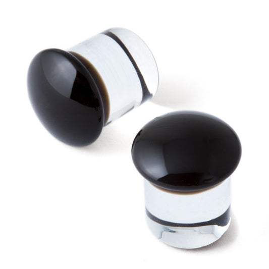 GORILLA GLASS - COLOR FRONT - BLACK - GLASS - PLUGS