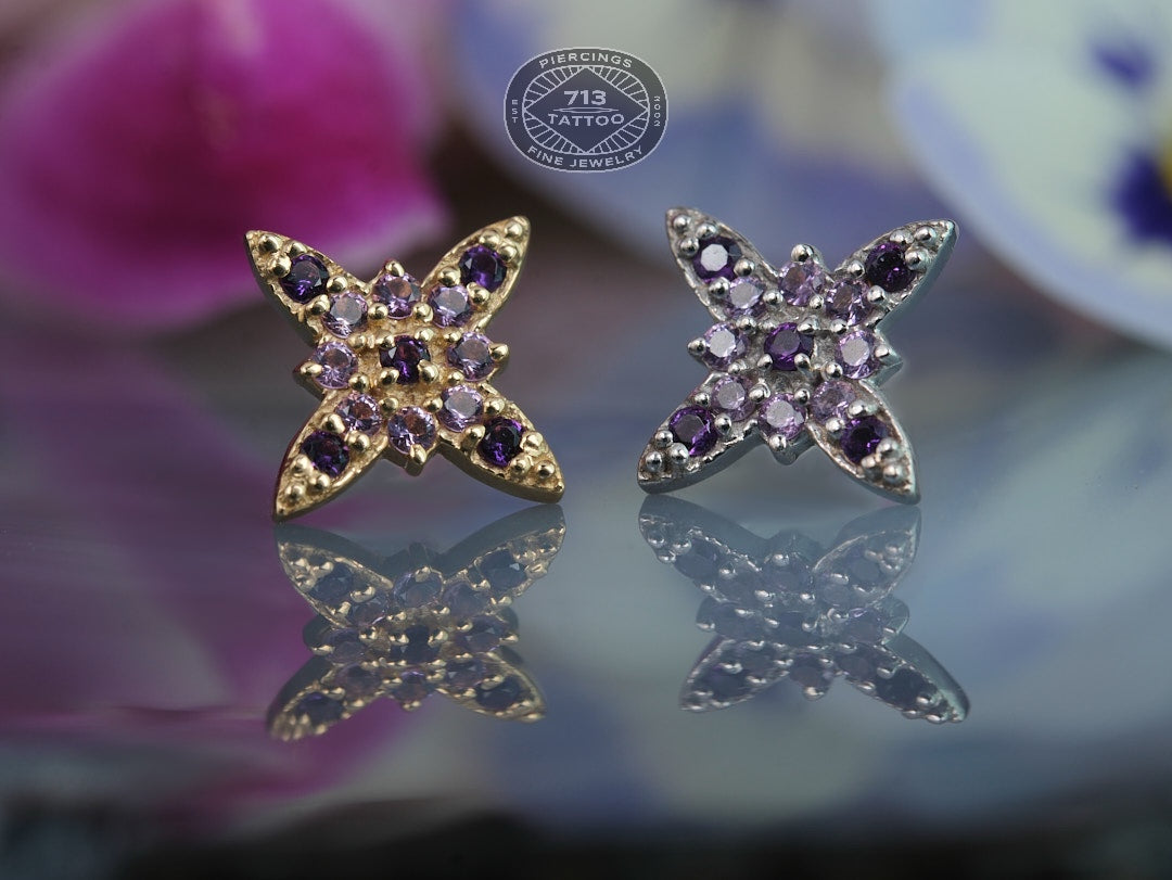 BVLA - NIKI STAR - 14KT SOLID GOLD - THREADED END
