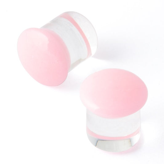 GORILLA GLASS - COLOR FRONT - COTTON CANDY - GLASS - PLUGS