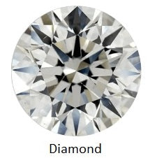 KIWI DIAMOND - SNOWFLAKE - 14KT SOLID GOLD - THREADed END