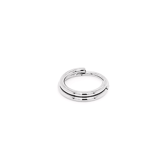 ZADAMER - DOUBLE HINGED RING (16G 3/8) - TITANIUM