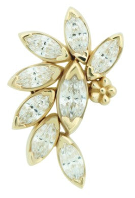LEROI - ETHEL - 14KTSOLID GOLD - THREADED END