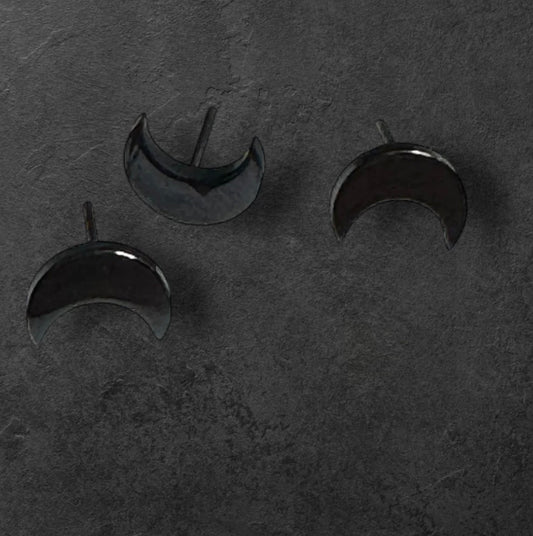 BLACK FOREST JEWELRY - MOON - MATTE FINISH - NIOBIUM - THREADLESS END