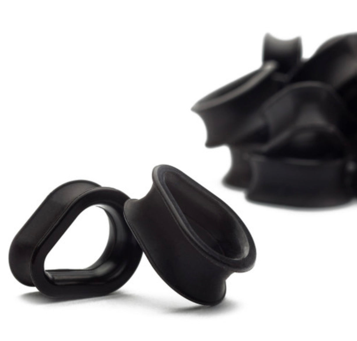KAOS SOFTWEAR - HYDRA EYELETS (00G THROUGH 2") - BLACK - SILICONE - EYELETS