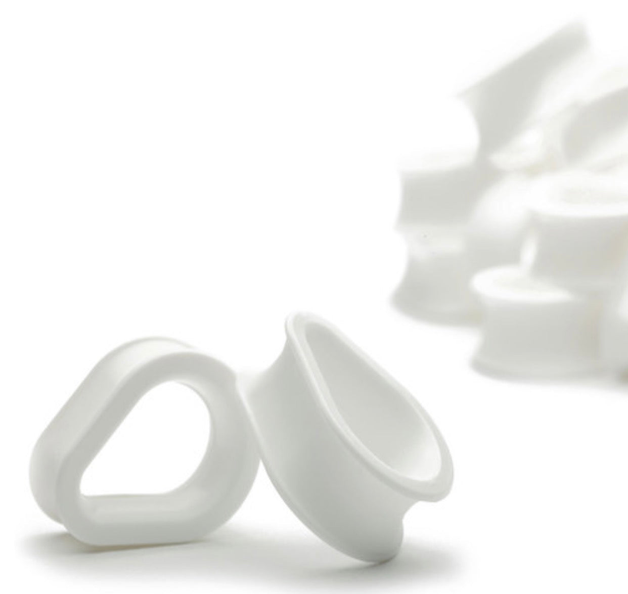 KAOS SOFTWEAR - HYDRA EYELETS (00G THROUGH 2") - WHITE - SILICONE - EYELETS
