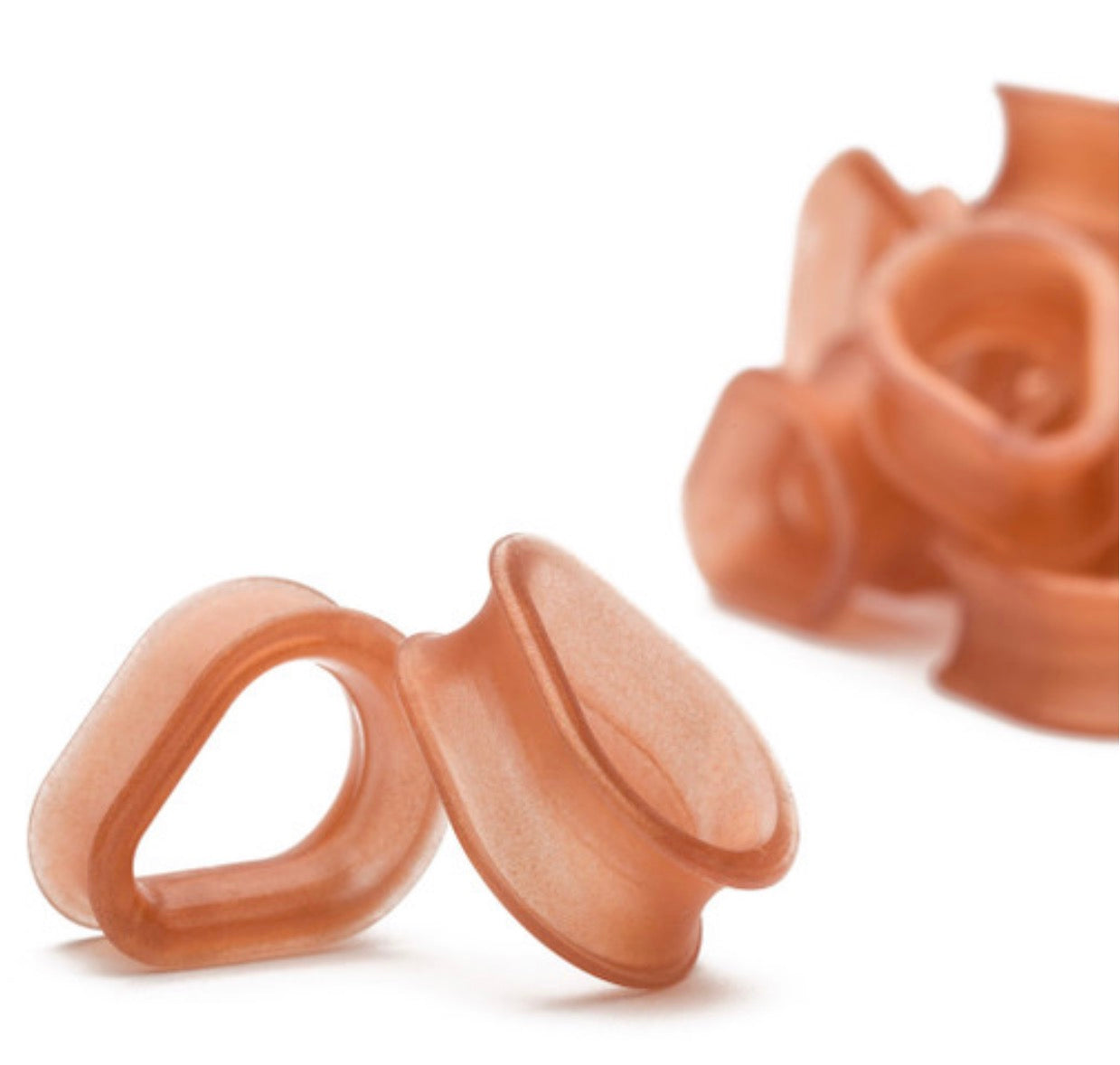 KAOS SOFTWEAR - HYDRA EYELETS (00G THROUGH 2") - ROSE GOLD - SILICONE - EYELETS