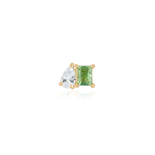 EMBER JEWELRY - SIDE PIECE - 14KT SOLID GOLD - THREADLESS END