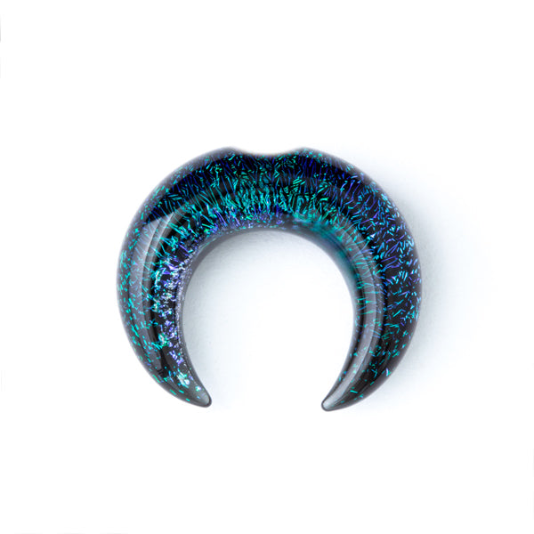 GORILLA GLASS - DICHROIC SEPTUM PINCHER - AQUA - GLASS