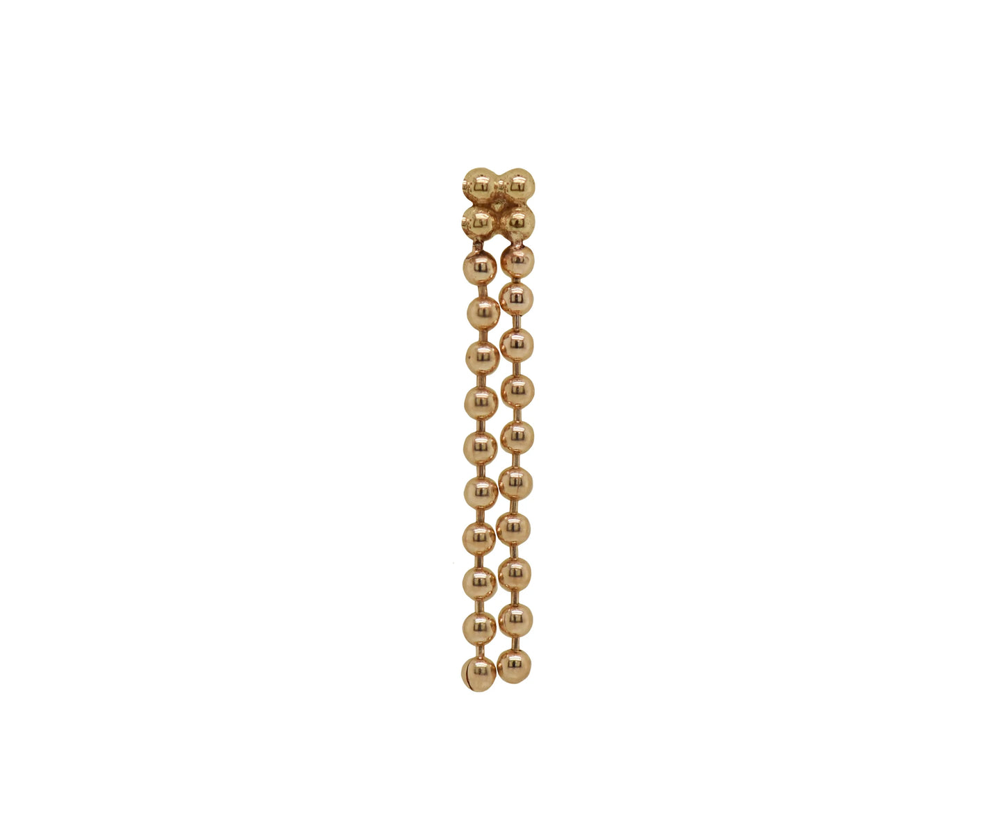 QUETZALLI JEWELRY - DOUBLE BELLA KITE - 14KT SOLID GOLD - THREADLESS END