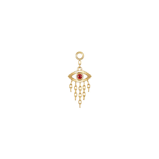 MODERN MOOD - EVIL EYE CHARM - 14KT YELLOW GOLD - CHARM